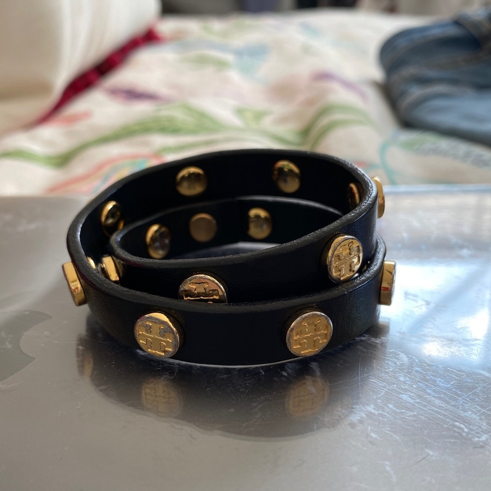 Tory Burch Leather Wrap Bracelet